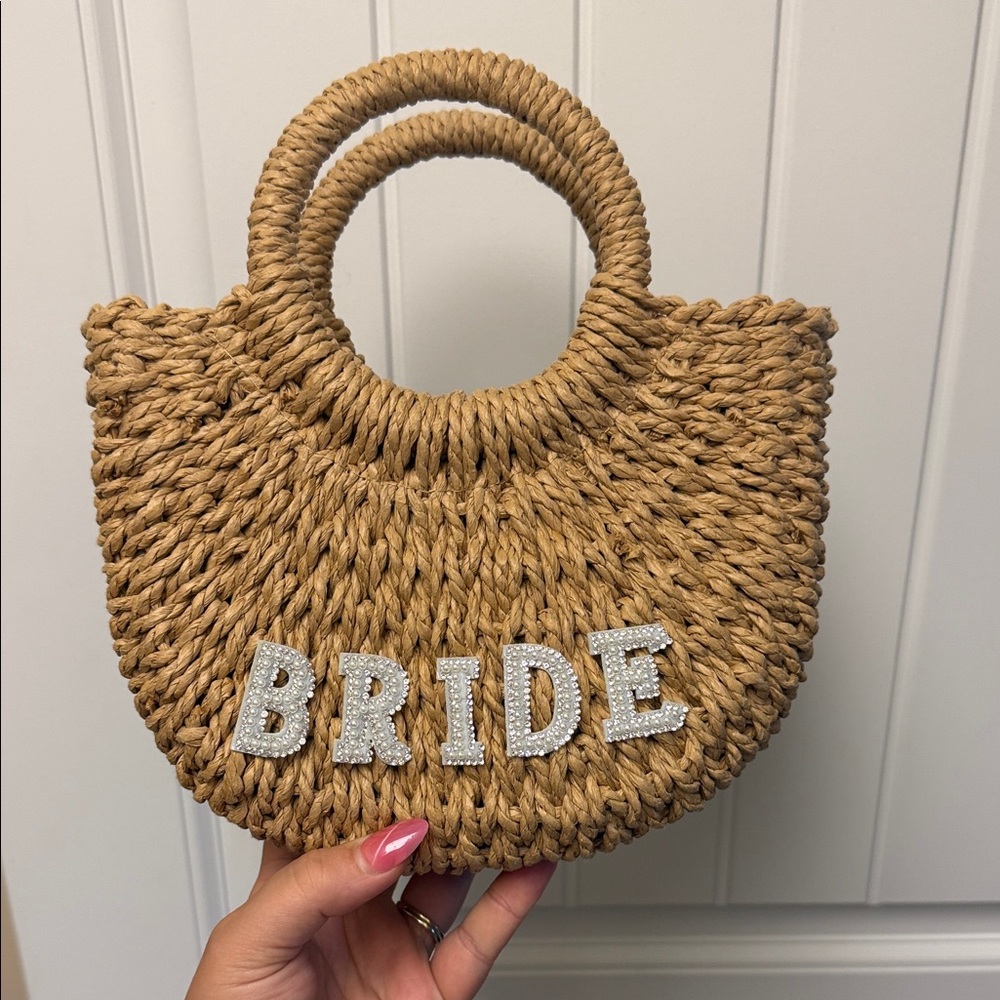 Chic Bride Tan Woven Handbag